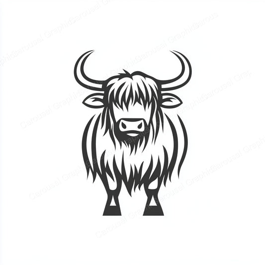 Highland Cow Vector Graphic preview