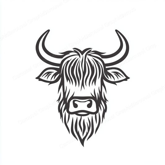 Highland Cow Vector Graphic preview