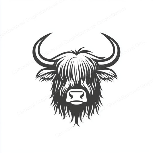 Highland Cow Vector Graphic preview