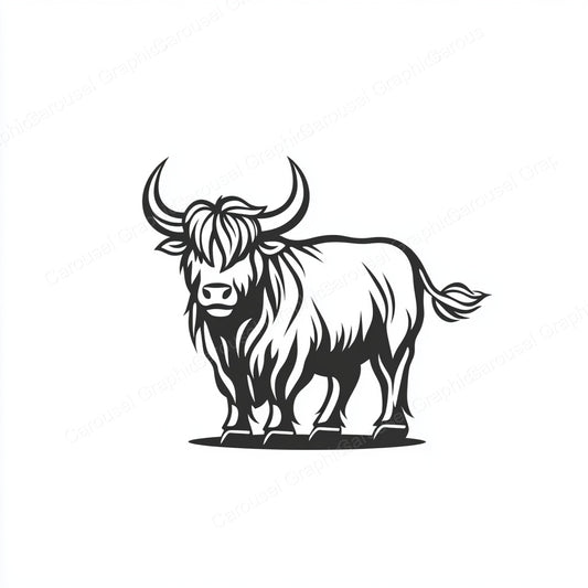 Highland Cow Vector Graphic preview