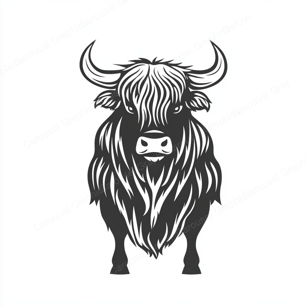 Highland Cow Vector Graphic preview