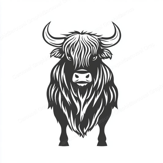 Highland Cow Vector Graphic preview