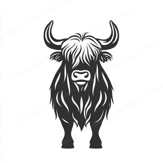 Highland Cow Vector Graphic preview