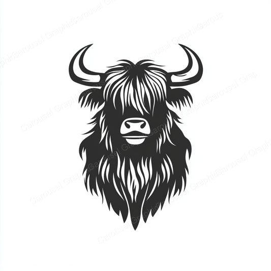Highland Cow Vector Graphic preview