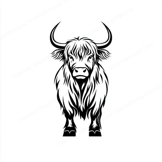 Highland Cow Vector Graphic preview