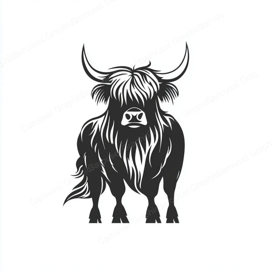 Highland Cow Vector Graphic preview