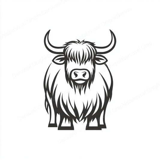 Highland Cow Vector Graphic preview