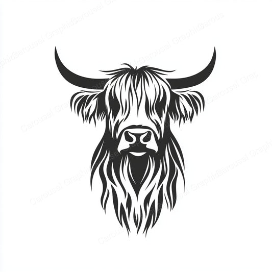 Highland Cow Vector Graphic preview