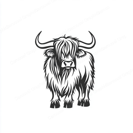 Highland Cow Vector Graphic preview