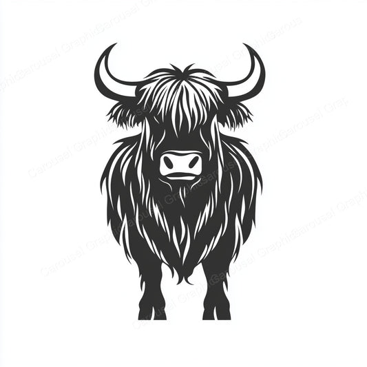 Highland Cow Vector Graphic preview