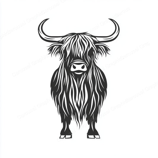 Highland Cow Vector Graphic preview