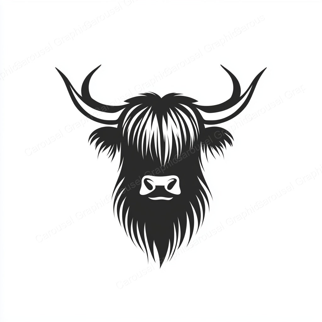 Highland Cow Vector Graphic preview
