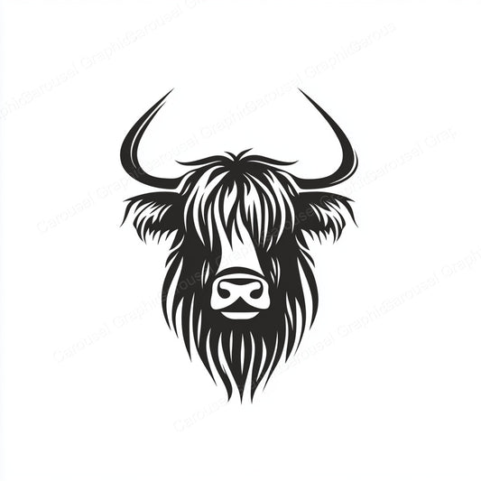 Highland Cow Vector Graphic preview