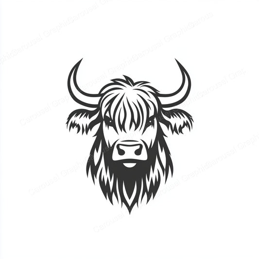 Highland Cow Vector Graphic preview
