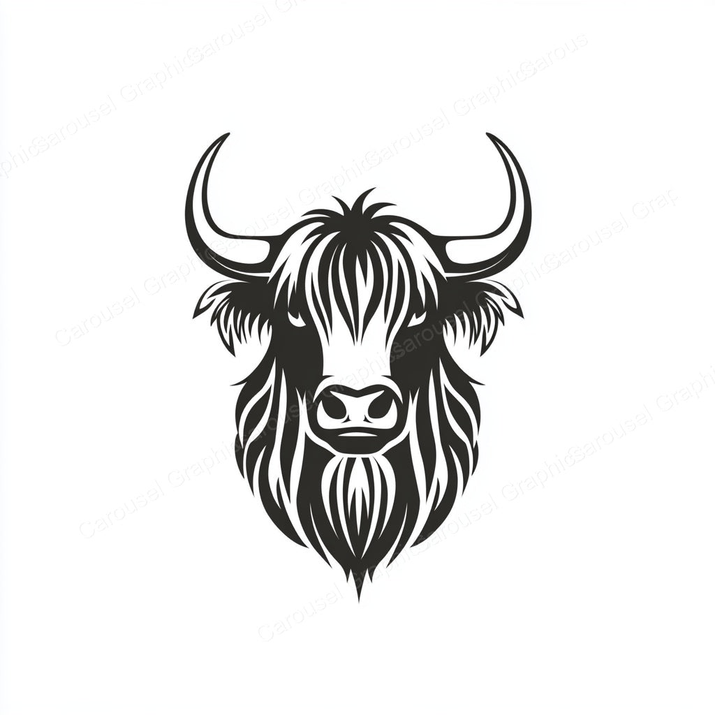 Highland Cow Vector Graphic preview