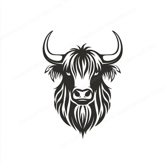 Highland Cow Vector Graphic preview
