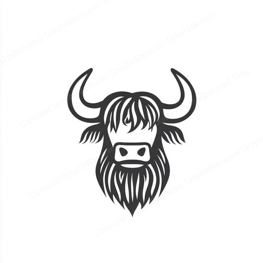 Highland Cow Vector Graphic preview