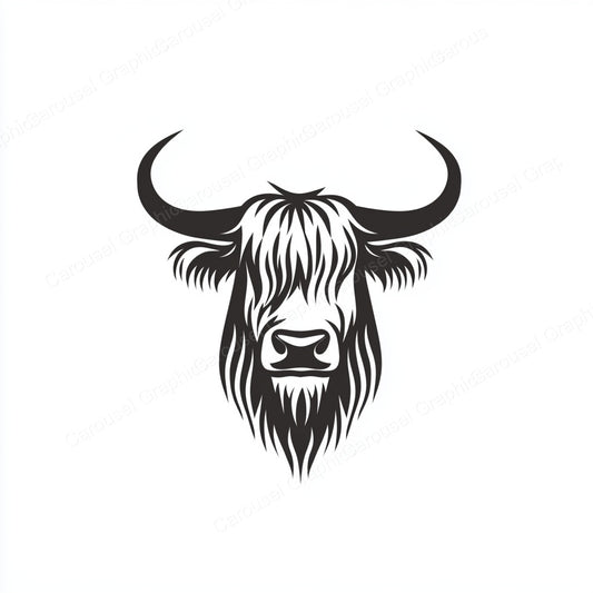 Highland Cow Vector Graphic preview