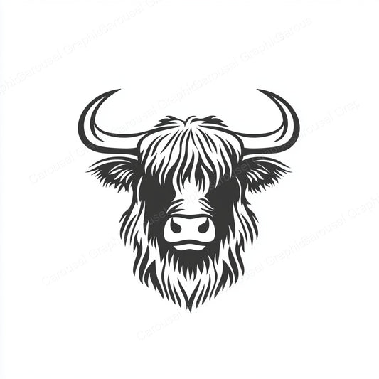 Highland Cow Vector Graphic preview