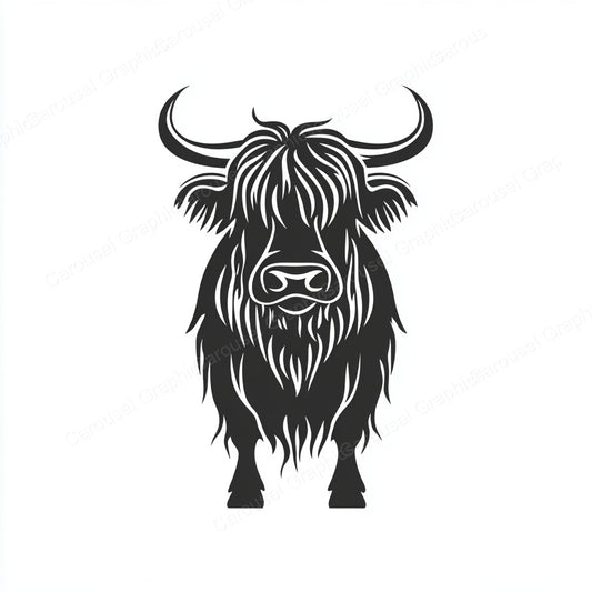 Highland Cow Vector Graphic preview