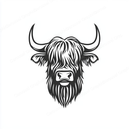 Highland Cow Vector Graphic preview