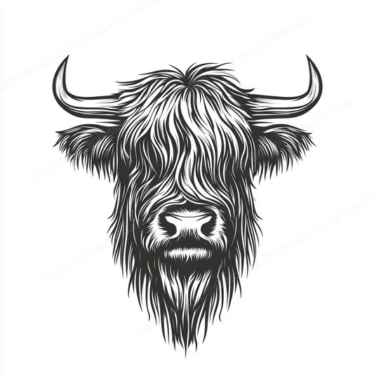 Highland Cow Vector Graphic preview