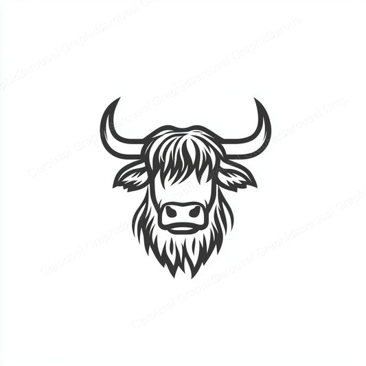 Highland Cow Vector Graphic preview