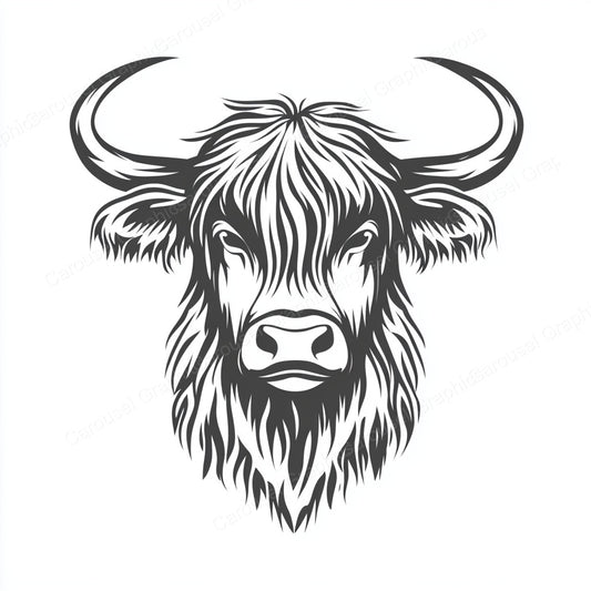 Highland Cow Vector Graphic preview