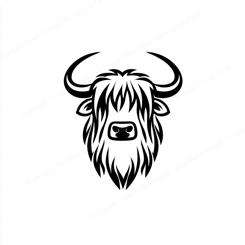 Highland Cow Vector Graphic preview