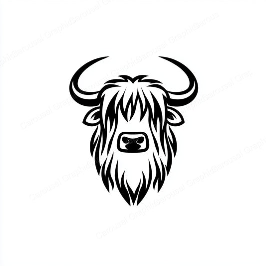 Highland Cow Vector Graphic preview