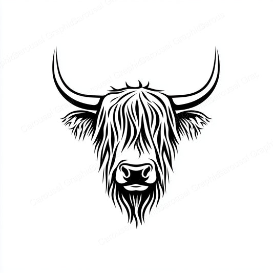 Highland Cow Vector Graphic preview