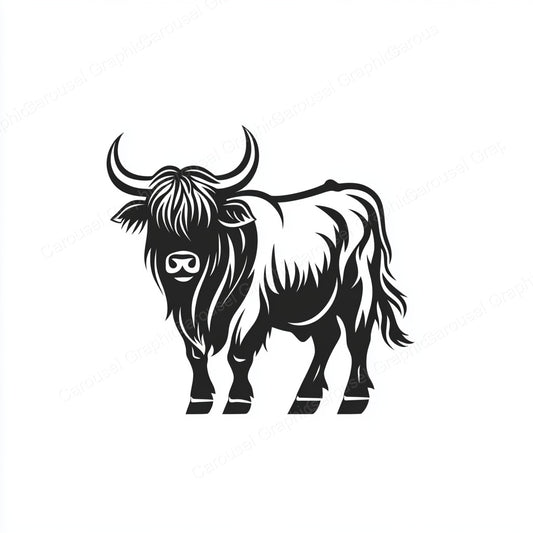 Highland Cow Vector Graphic preview