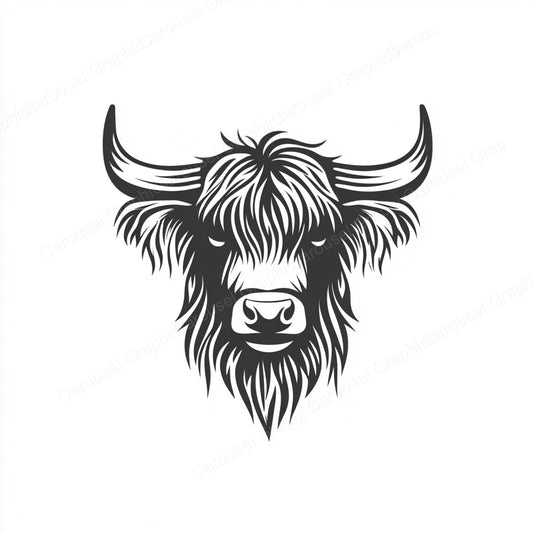 Highland Cow Vector Graphic preview