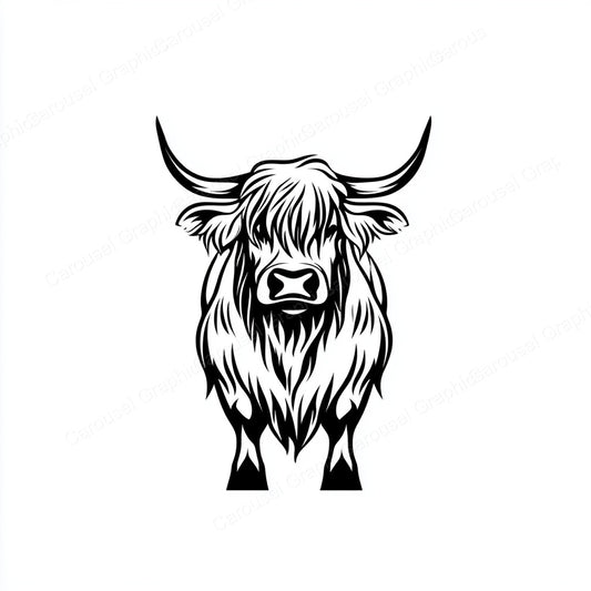 Highland Cow Vector Graphic preview