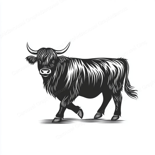 Highland Cow Vector Graphic preview