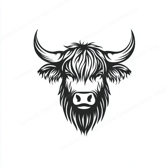 Highland Cow Vector Graphic preview
