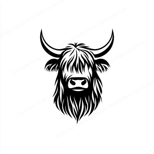 Highland Cow Vector Graphic preview