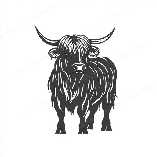 Highland Cow Vector Graphic preview