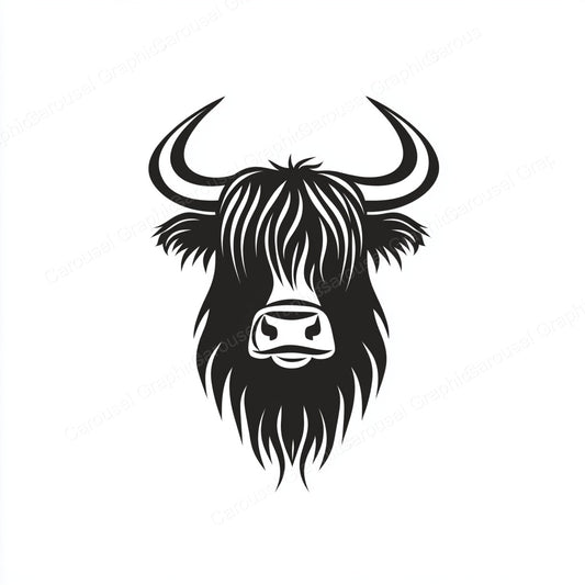 Highland Cow Vector Graphic preview