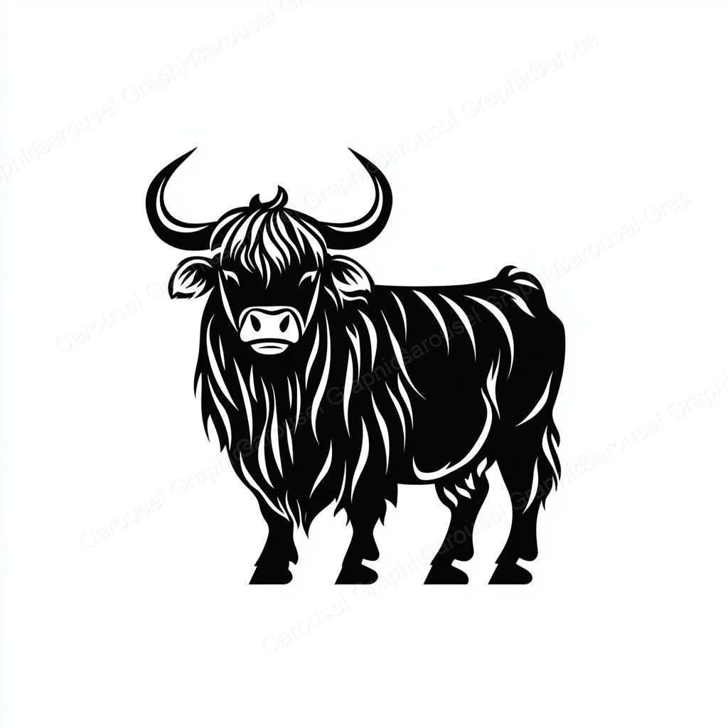 Highland Cow Vector Graphic preview