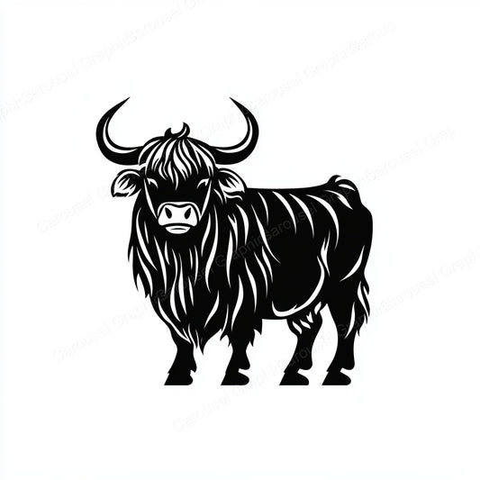 Highland Cow Vector Graphic preview