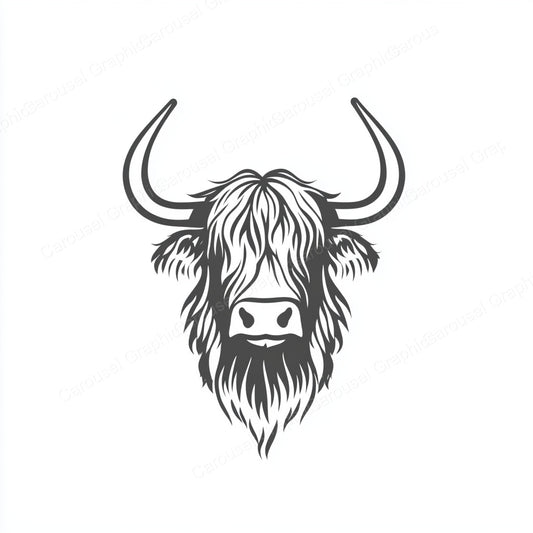Highland Cow Vector Graphic preview