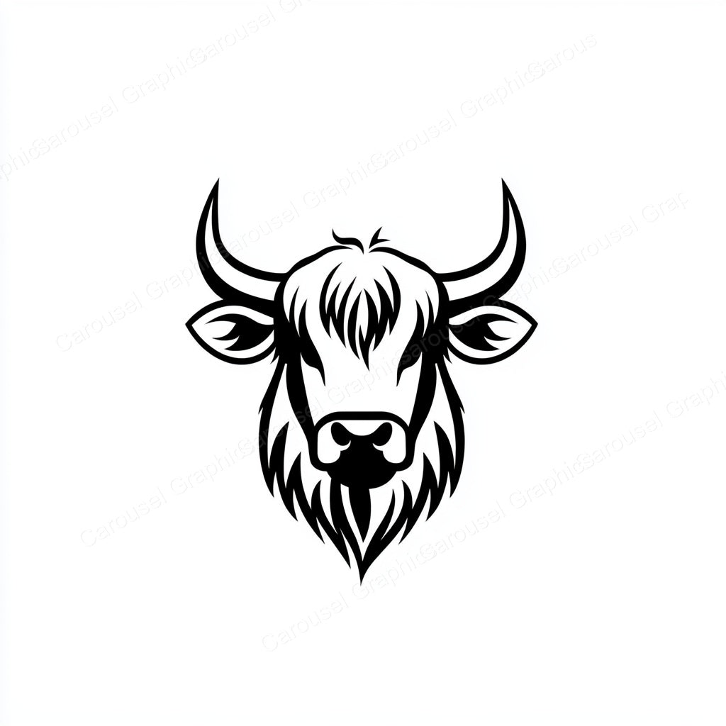 Highland Cow Vector Graphic preview