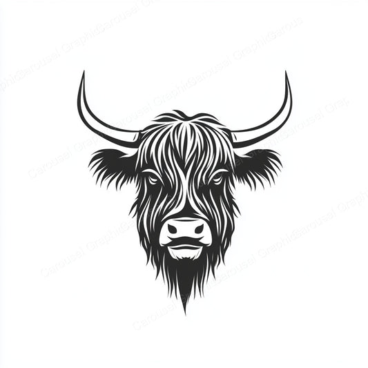 Highland Cow Vector Graphic preview
