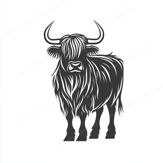 Highland Cow Vector Graphic preview