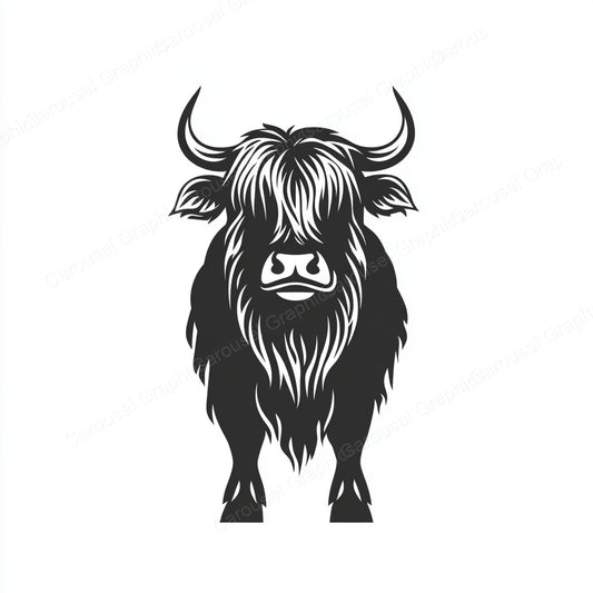 Highland Cow Vector Graphic preview