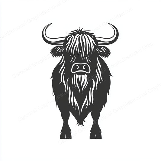 Highland Cow Vector Graphic preview
