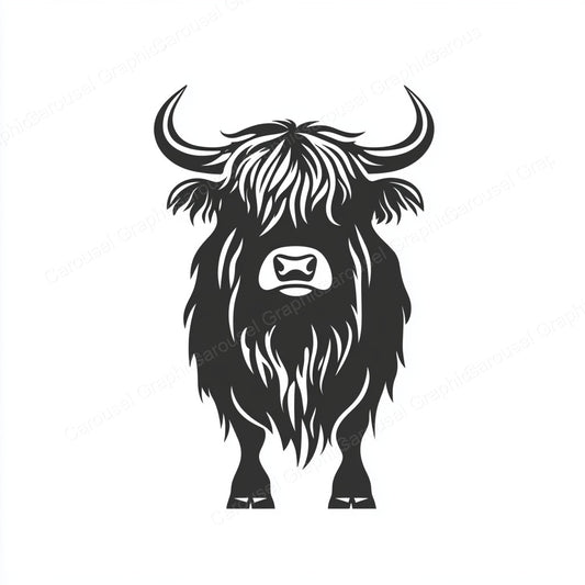 Highland Cow Vector Graphic preview