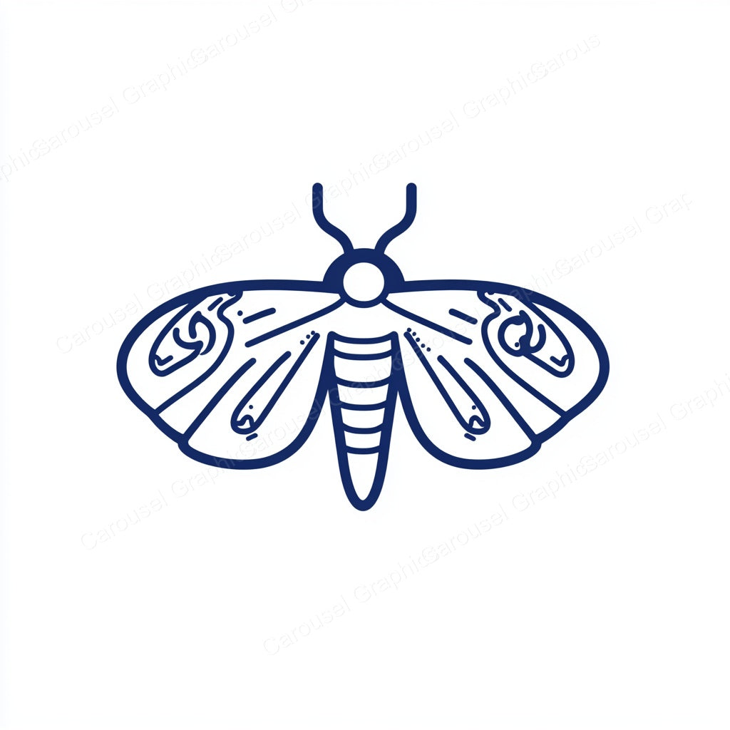 Moth Vector Graphic preview