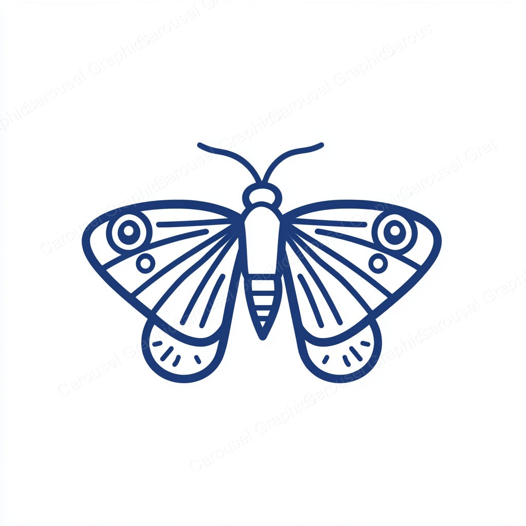 Moth Vector Graphic preview